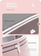 Sky blue Adjustable Running Belt - Fits Large Phones, Reflective, Earphone Port